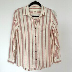 Marine Layer Long Sleeve Striped Button-Down, Size XS
